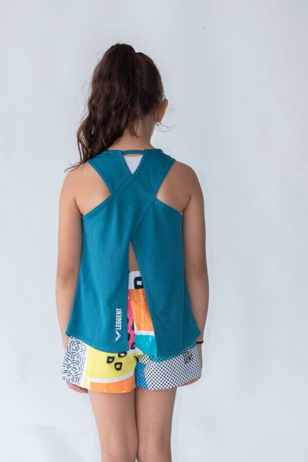 Blusa cruzada petroleo