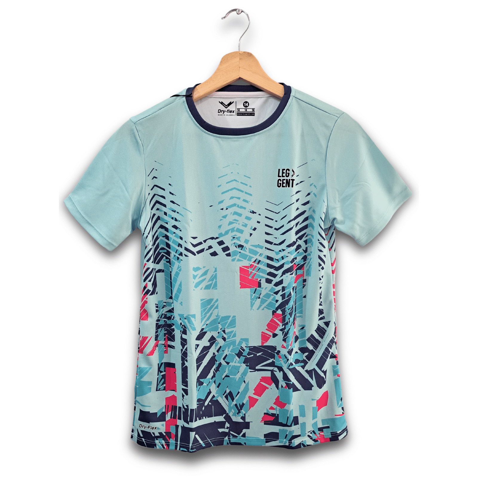 Camiseta aguamarina