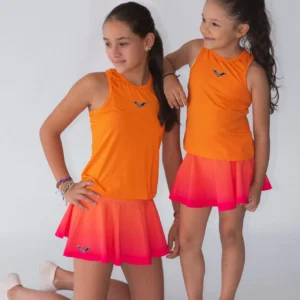 Falda naranja degrade